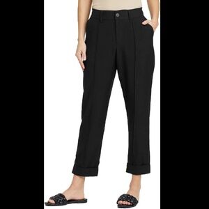 A New Day Women's High-Rise Slim Fit Effortless Pintuck Ankle Pants